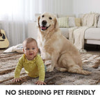 9x12 Ft Extra Large Shag Rugs for Living Room, Ultra Soft Fluffy Furry Area Rugs for Bedroom Indoor Floor, Aesthetic Carpet for Kids Home Decor (Khaki)