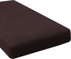 H.VERSAILTEX Super Stretch Individual Chaise Cover Sectional Couch Covers for L Shaped Sofa Both Left/Right Featuring Thick Jacquard Textured Twill Fabric (1 Piece Chaise Cover, Chocolate)