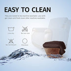 Easy-Going Oversized Recliner Cover Reversible Couch Cover Sofa Cover for Living Room Water Resistant Furniture Protector with Elastic Straps for Pets Dog (Oversized Recliner, Chocolate/Ivory)