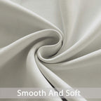 Yakamok Room Darkening Curtains 52x84 inch Length Light Beige-Living Room