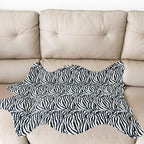 Faux Fur Zebra Animal Print Rug Perfect Throw Area Rug Carpet Floor Mat for Office/Kids Room/Under Tables/Smaller Area 3.6x2.3 feet