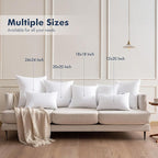 MIULEE 14x22 Throw Pillows Inserts 2 Pack, Decorative Pillows for Couch Bed