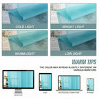 Ebesto Sheer Curtains 63 Inch Length 2 Panels, Voile Sheer Curtain for Living Room, Breathable Light Filtering Modern Window Treatments, Soft Fabric Dual Rod Pocket Drapes, Aqua, 2x42Wx63L Inches