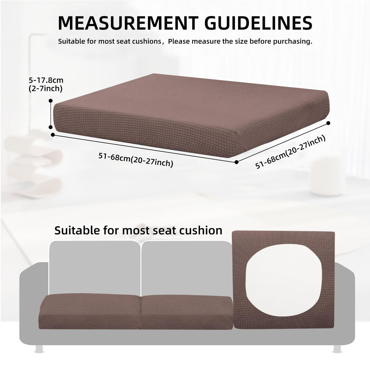 SUKAIKEQA 14PCS Patio Cushion Covers,Patio Furniture Couch Seat Slipcovers