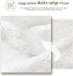 Ashler Faux Fur Rug, Upgraded Soft Faux Rabbit Fur White Area Rugs, 2 x 3 Feet, Machine Washable Nursery Decor Throw Rugs for Bedroom, Kids Room, Living Room