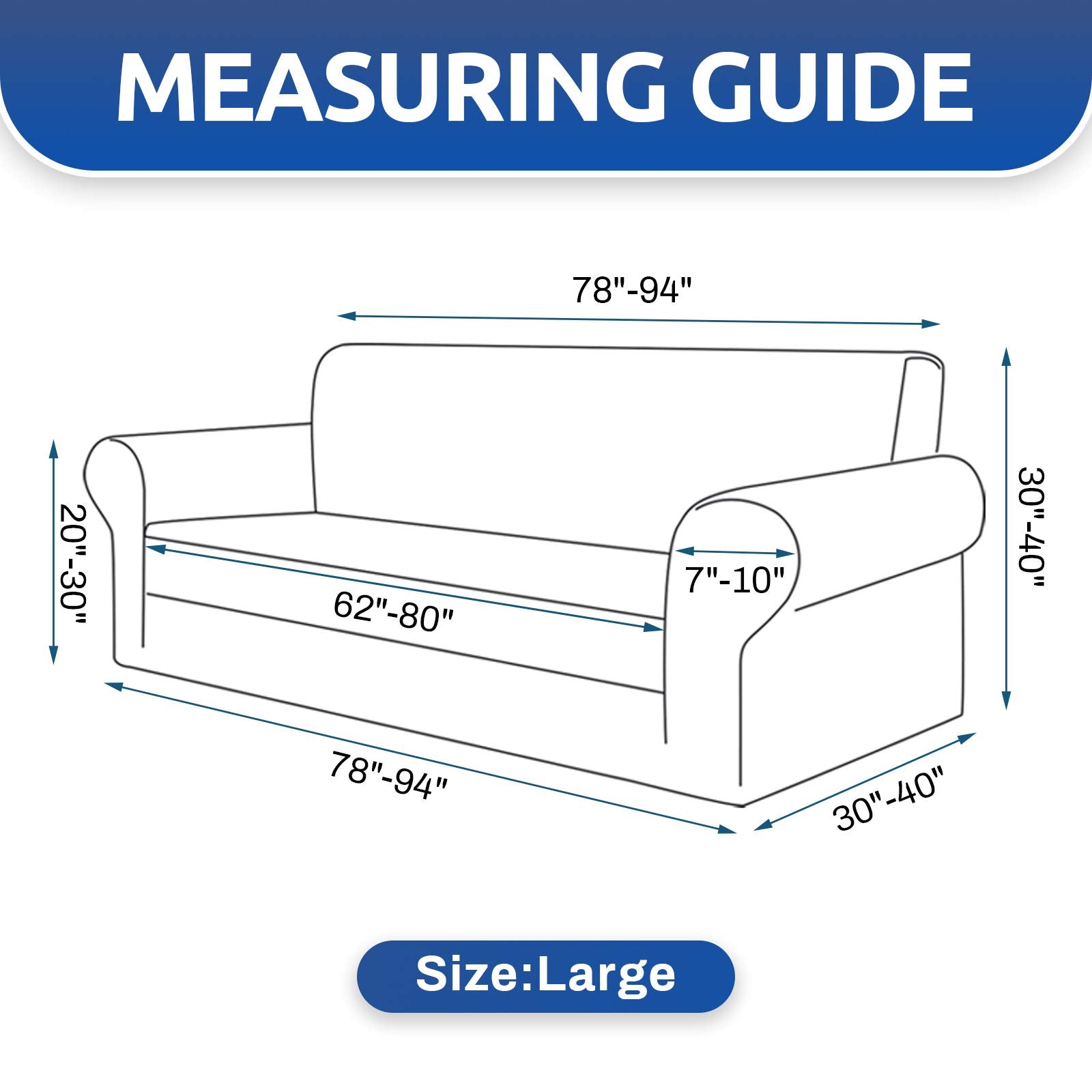 KEKUOU Stretch Couch Covers for Sofa, 3 Cushion Slipcover,Pureed Pumpkin