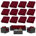 SUKAIKEQA 8PCS Patio Cushion Covers.Patio Furniture Couch SeatSlipcovers