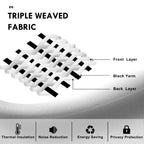DWCN Blackout Curtains for Bedroom Living Room 52 x 54 Inch Long Ivory