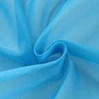 SpaceDresser Sheer Voile Window Treatment Rod Pocket Curtain Panels for Kitchen Bedroom Living Room Drapes Sunlight Filtering Privacy Semi Home Decor Assorted Colors Sizes (Cyan Blue, 52 W x 54 L)