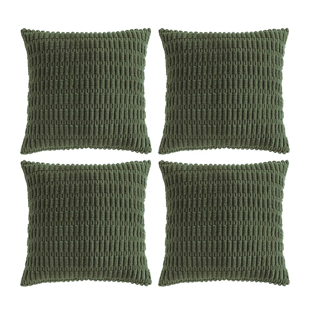 Fancy Homi 4 Packs Decorative Throw Pillow Covers for Living Room Couch Bed, Modern Farmhouse Boho Home Décor Accent Cushion Case, 18" x 18", Fall