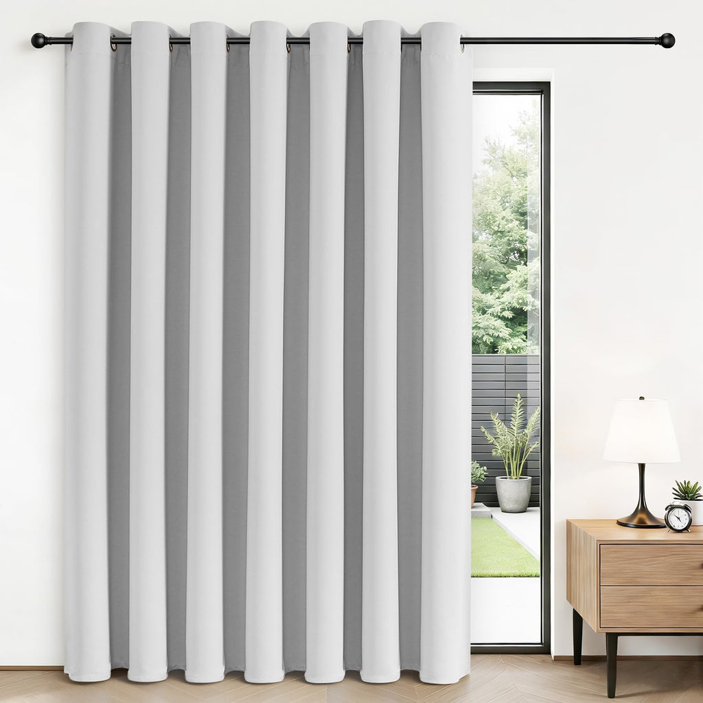 Joydeco Blackout Patio Sliding Door Curtains, Privacy Room Divider Curtains
