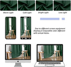 Simplebrand Ava Ever Green Short 30 Inches Blackout Curtain 2 Panels Set, Half Window Rod Pocket Privacy Curtain Tiers for Kitchen, Curtains Blackout for Bathroom Shades, W30 x L30 Inch, Navy Blue