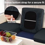 hyha 14Pcs Patio Cushion Covers, Stretch Outdoor Couch Cushion Covers