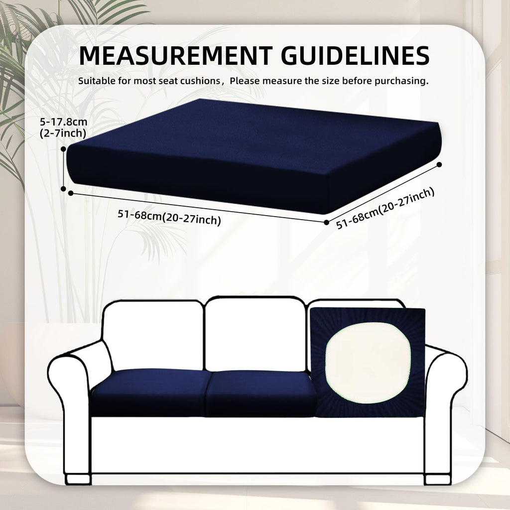 8 Piece Outdoor Cushion Covers, Patio Sofa Cushion Covers, Stretch Fit