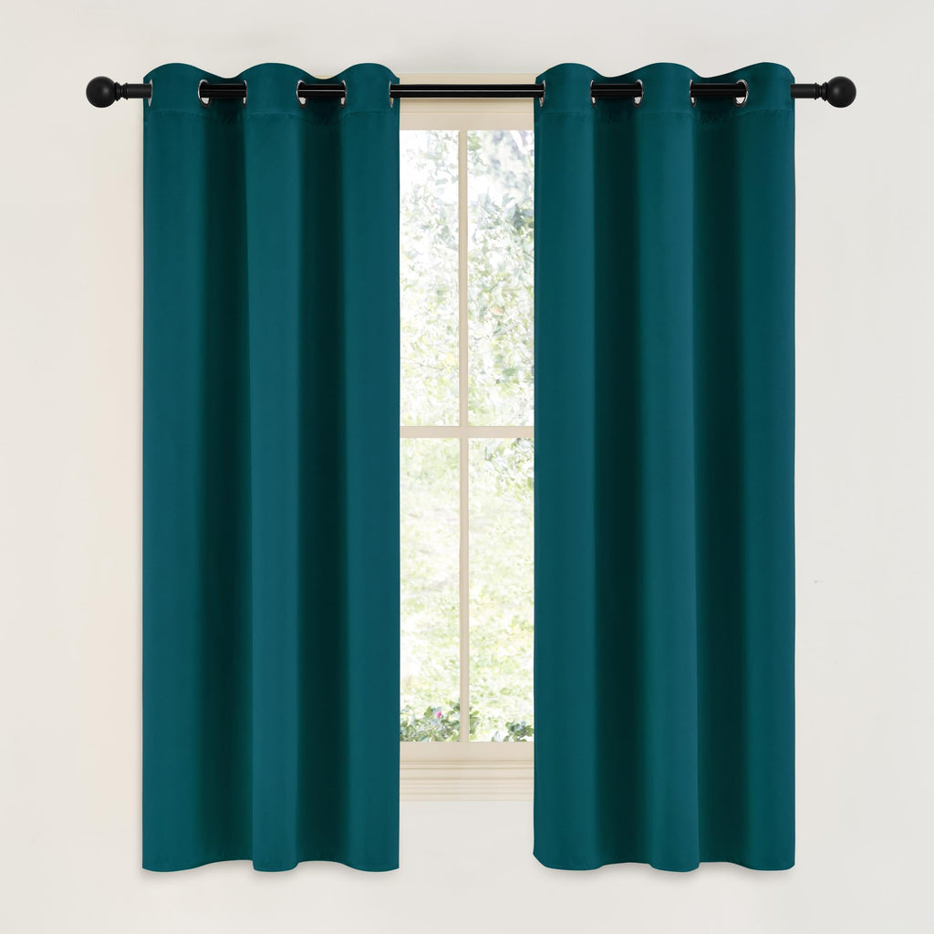 NICETOWN Grey Blackout Curtains for Bedroom 42" Wide x 63" Long 2 Panels