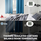 BGment Blackout Curtains - Grommet Thermal Insulated Room Darkening Bedroom and Living Room Curtains, Set of 2 Panels (38 x 54 Inch, Steel Blue)