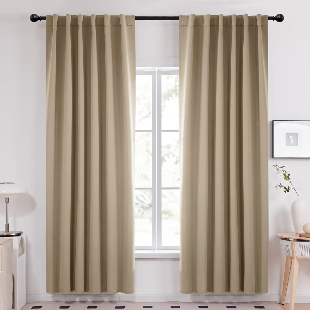 Deconovo Blackout Curtains for Bedroom, Living Room Curtains 95 Inches Long