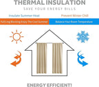 RYB HOME Short Curtains for Bedroom, Room Darkening Insulated