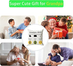 ONFAON Grandpa Gifts,Grandpa's Spot Throw Pillow Covers 18x18 Inch,Put Phone Glasses and Remote Control Pillowcase,Birthday Christmas Thanksgiving Day Gifts for Grandpa Stepdad,3-Pocket