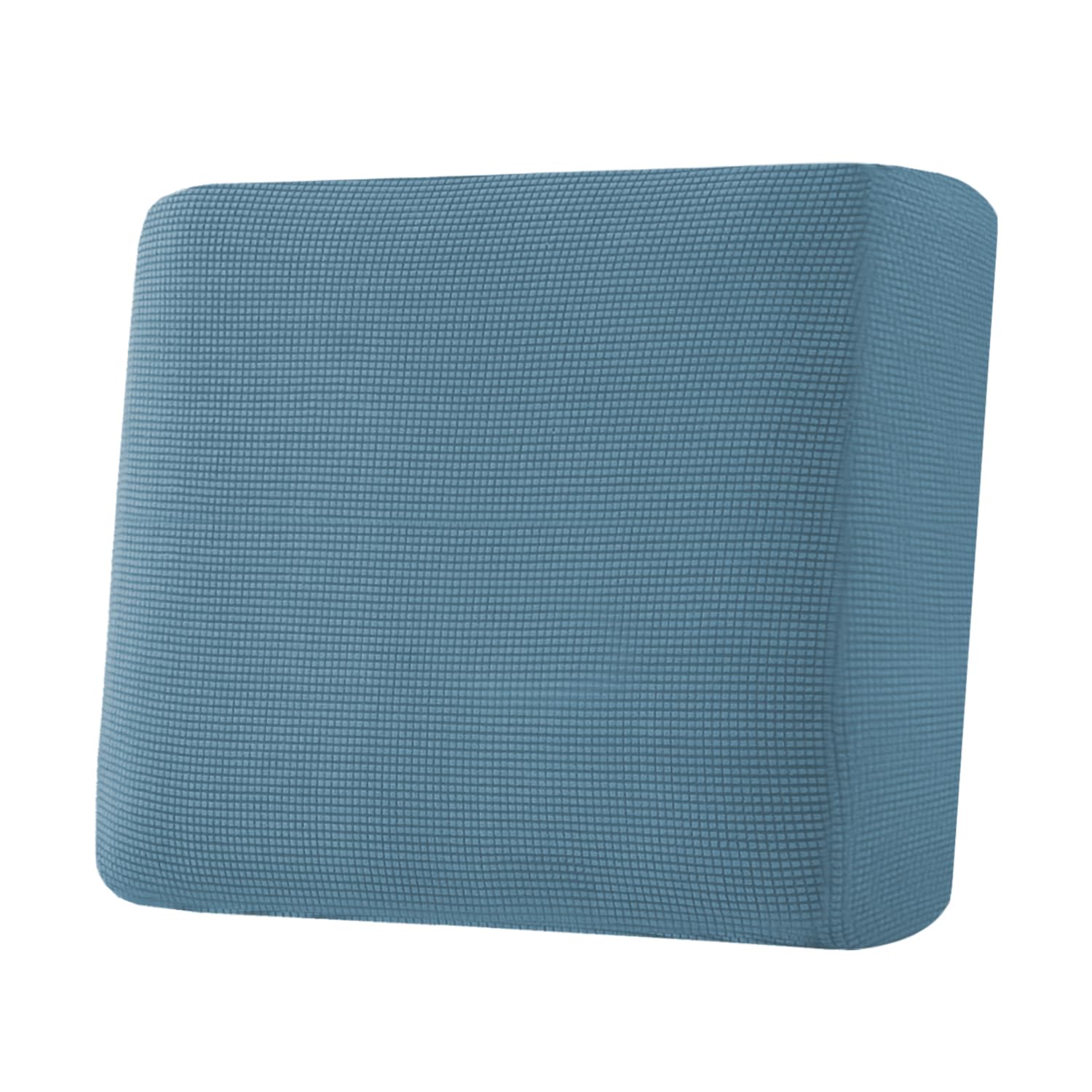 H.VERSAILTEX Super Stretch Individual Seat Cushion Covers Sofa Covers Couch Cushion Covers Slipcover Sets Thick Jacquard Textured Twill Fabric (1 Piece Chair Cushion Cover, Dusty Blue)