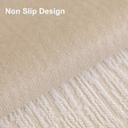 Soft Waterproof Chenille Cover Washable, Non Slip Sectional Sofa Covers for 3 Cushion Couch Sofa L Sharped Sofa Slipcover for Pets, Furniture Protector (1 PCS 36"x82" White)