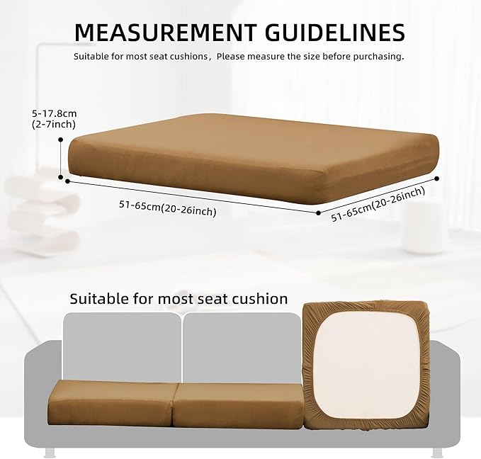 DREAHOTEXTIL 12Pcs Outdoor Cushion Covers, Elastic Patio Cushion Covers