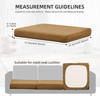 DREAHOTEXTIL 12Pcs Outdoor Cushion Covers, Elastic Patio Cushion Covers