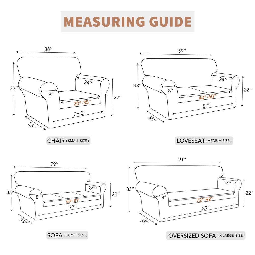 Easy-Going 100% Waterproof Loveseat Couch Cover, Dual Waterproof Sofa Cover, Stretch Jacquard Sofa Slipcover, Leakproof Furniture Protector for Kids, Pets, Dog and Cat (Loveseat, Dark Blue)