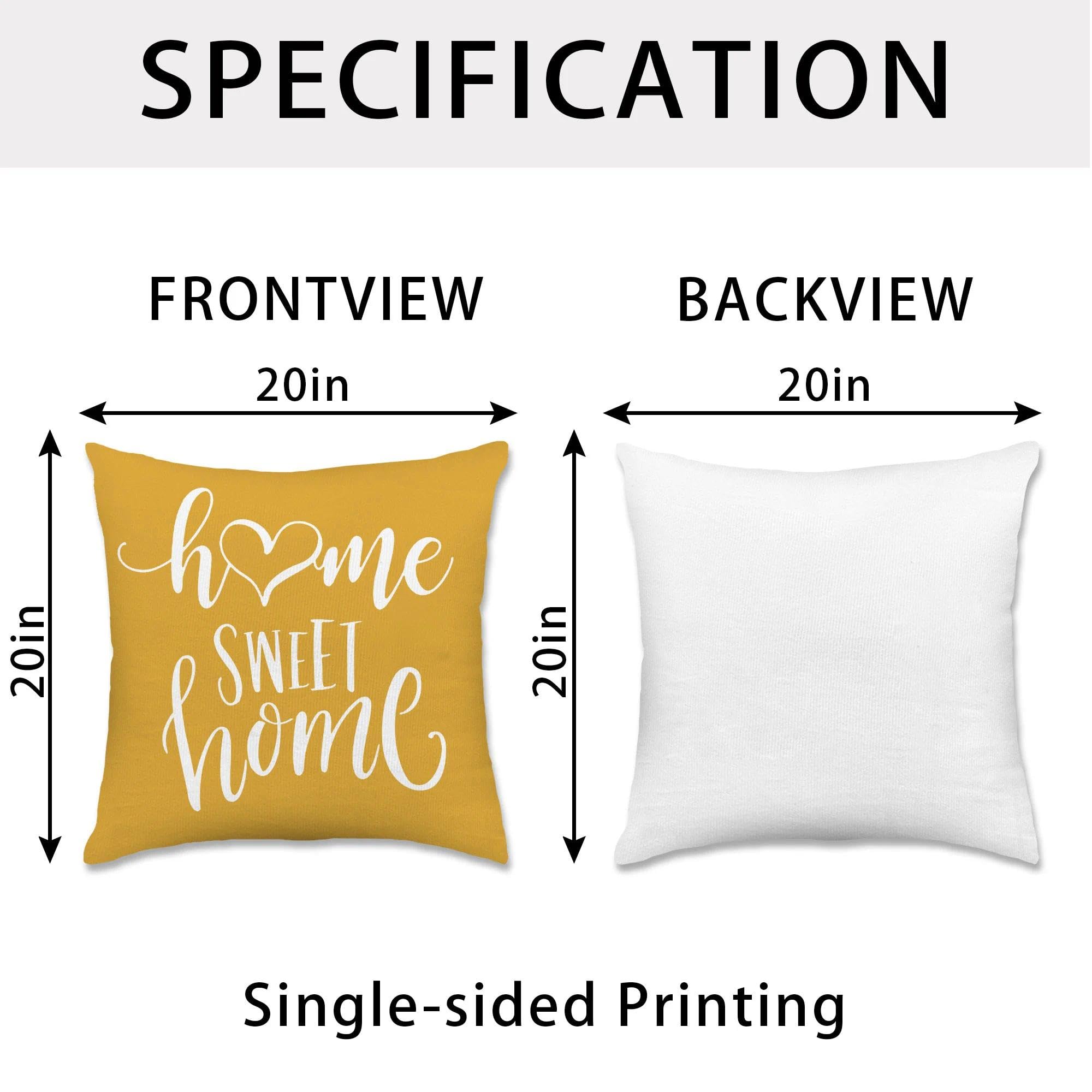 Hexagram Geometric Yellow Pillow Covers 20x20, Decorative Pillow Covers