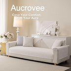 Soft Waterproof Chenille Cover Washable, Non Slip Sectional Sofa Covers for 3 Cushion Couch Sofa L Sharped Sofa Slipcover for Pets, Furniture Protector (1 PCS 36"x70" White)