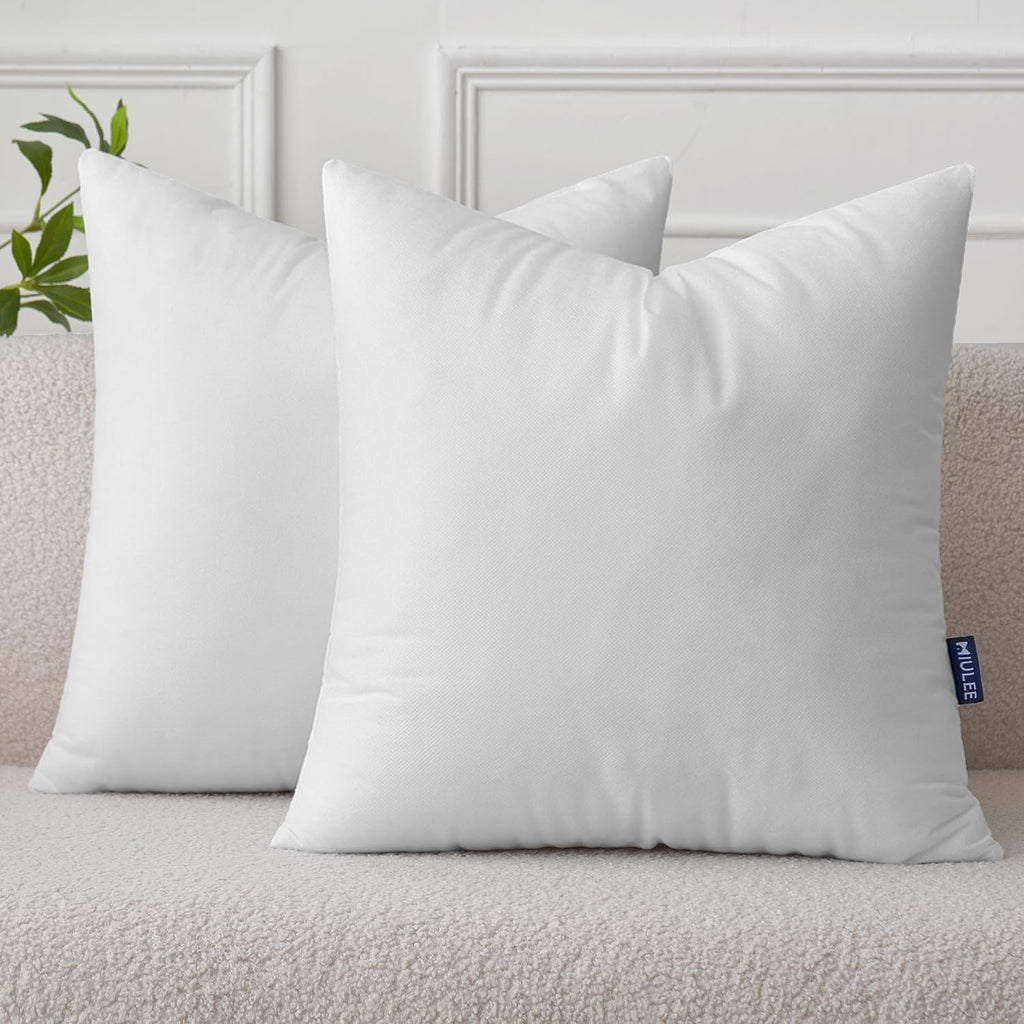 MIULEE Pillow Insert 26x26 Inch Set of 2, Decorative Throw Pillow Inserts