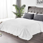 BEDELITE Fleece Blanket King Size – 3D Ribbed Jacquard Soft and Warm Decorative Fuzzy Blankets – Cozy, Fluffy, Plush Lightweight Throw Blankets for Couch, Bed, Sofa(White, 108x90 inches)