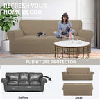 Easy-Going Stretch Couch Covers for Sofa Washable Large Natural