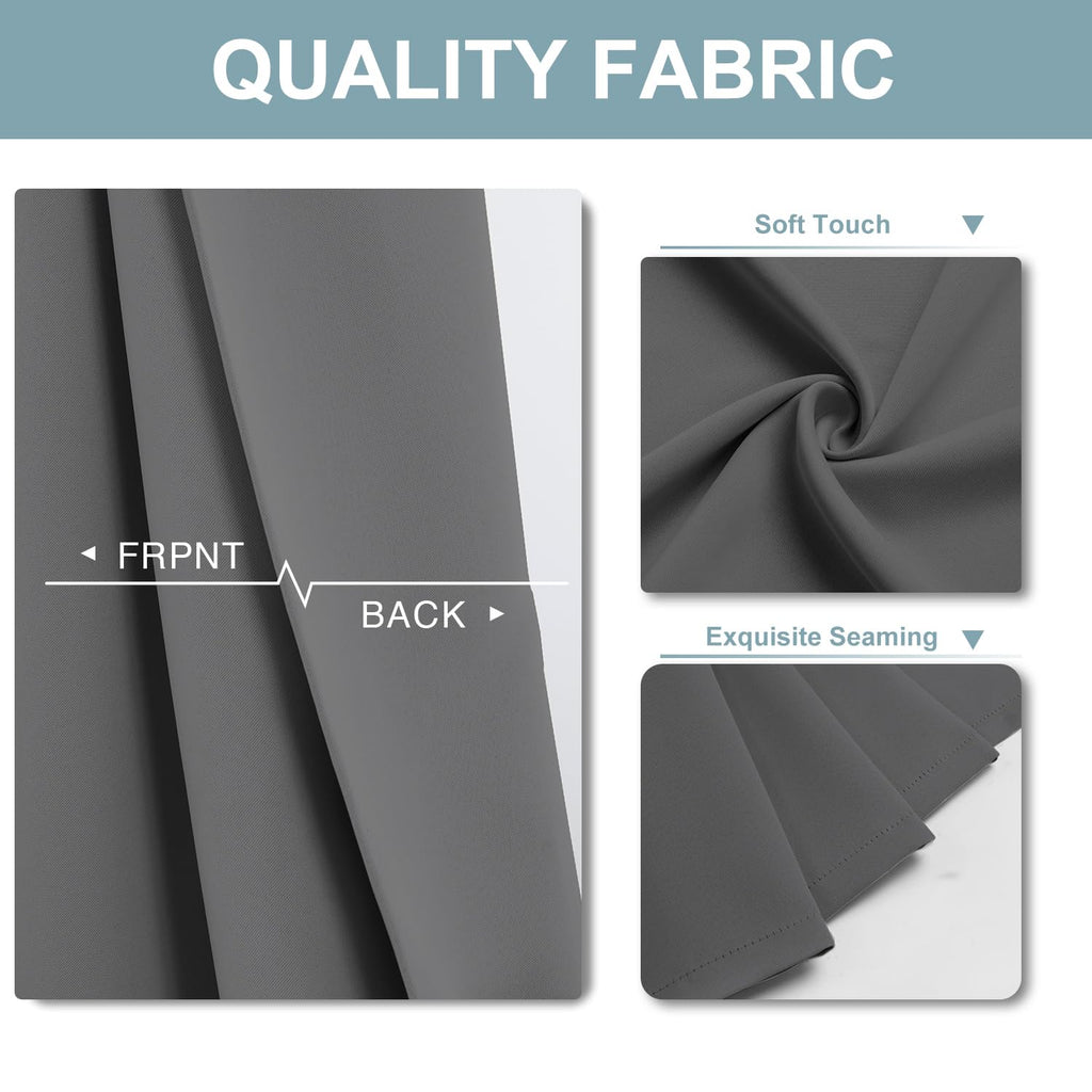 ChrisDowa Blackout Curtains for Bedroom and Living Room 63 Inches Long
