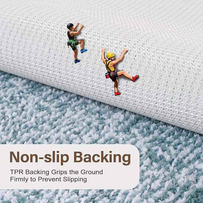 Bathroom Rugs 30x20 Non Slip Washable, Dusty Blue Bath Mat for Bathroom Floor Tub, Soft Absorbent Quick Dry Mats for Shower, Bathtub,Home Decor