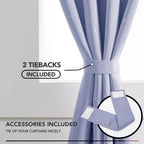 Deconovo Living Room Curtains 72 Inches Long, Blackout Curtains for Bedroom