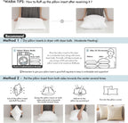 MIULEE 12x16 Inch Throw Pillow Insert for Couch Sofa Bed