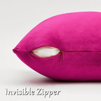 GIGIZAZA Hot Pink Velvet Pillow Covers 18x18 Decorative Pillows Pack of 2