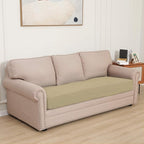 Easy-Going Stretch Cushion Cover Sofa Cushion Furniture Protector Sofa Seat Sofa slipcover Sofa Cover Soft Flexibility with Elastic Bottom(Oversized Sofa Cushion, Beige)