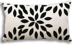 YCOLL Lumbar Pillow Covers 12x20 Set of 4, Modern Sofa Throw Pillow Cover, Decorative Outdoor Linen Fabric Pillow Case for Couch Bed Car, Black