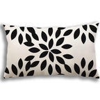 YCOLL Lumbar Pillow Covers 12x20 Set of 4, Modern Sofa Throw Pillow Cover, Decorative Outdoor Linen Fabric Pillow Case for Couch Bed Car, Black