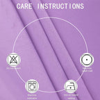 LEMOMO Blackout Curtains 66 x 54 Inch Long Lavender Curtains Set of 2 Panels Room Darkening Curtains for Bedroom and Living Room