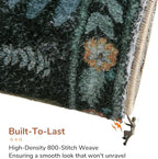 OPPODREAM Animal Soft Area Rugs 5x7, Washable Black Rug with Non Slip Backing, 5 x 7 Faux Cashmere Low-Pile 5x7 Carpet