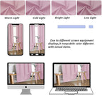 Simplebrand Ava Pink Blackout Curtains for Bedroom 63 Inch Length 2 Panels Set, Solid Thermal Insulated Energy Saving Rod Pocket Window Treatment Curtains Blackout Drapes, W40 x L63 Inch, Pink