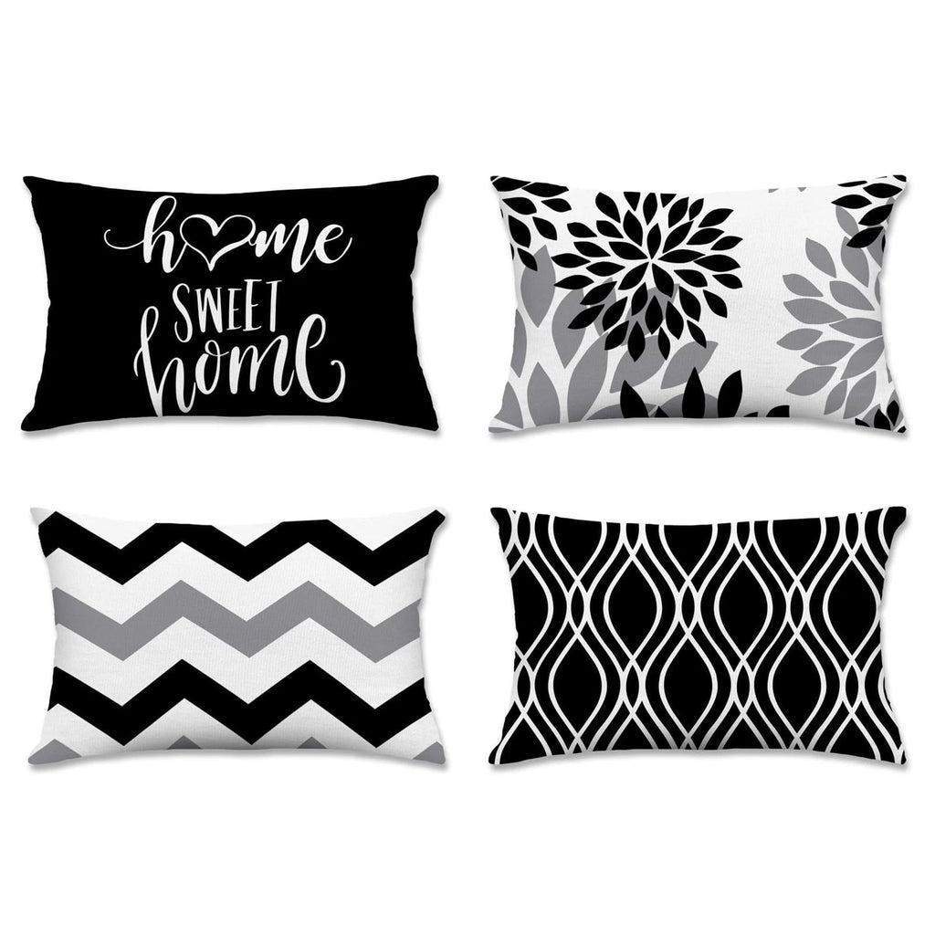 Hexagram Throw Pillow Covers 18x18, Outdoor Blue Pillow Covers Set of 2