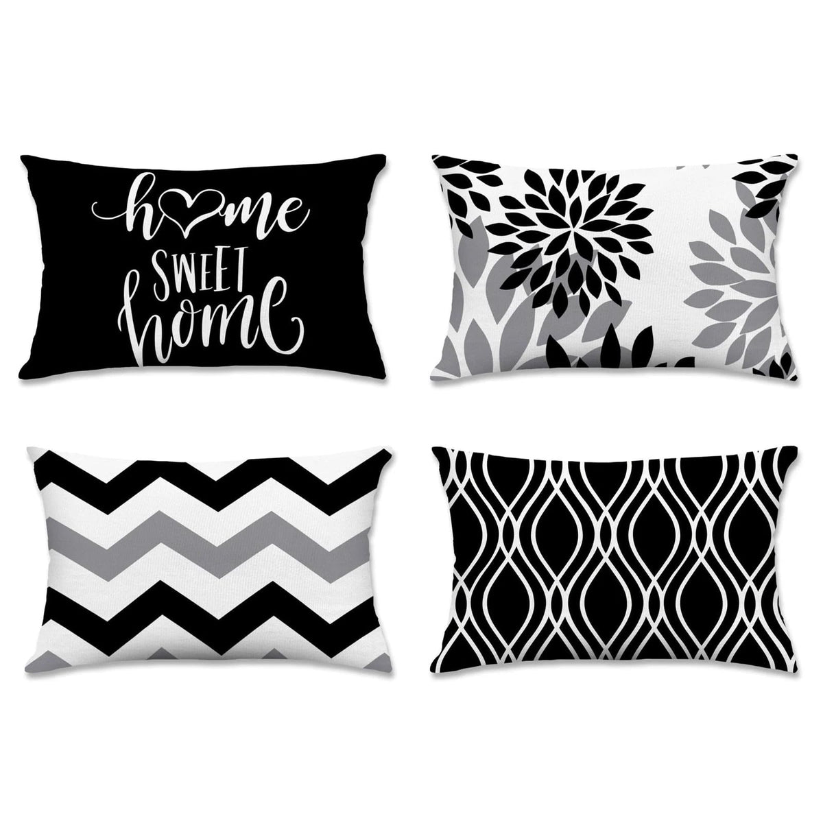 Hexagram Throw Pillow Covers 18x18, Outdoor Blue Pillow Covers Set of 2