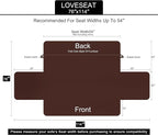 U-NICE HOME Loveseat Sofa Cover Reversible Couch Cover for Dogs with Elastic Straps Water Resistant Furniture Protector for Pets Couch Cover for 2 Cushion Couch (Loveseat, Light Camel/Beige)