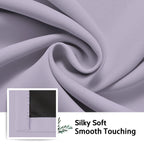 SimpleHome Lilac 100% Blackout Curtains Room Darkening Living Room 63 Inch