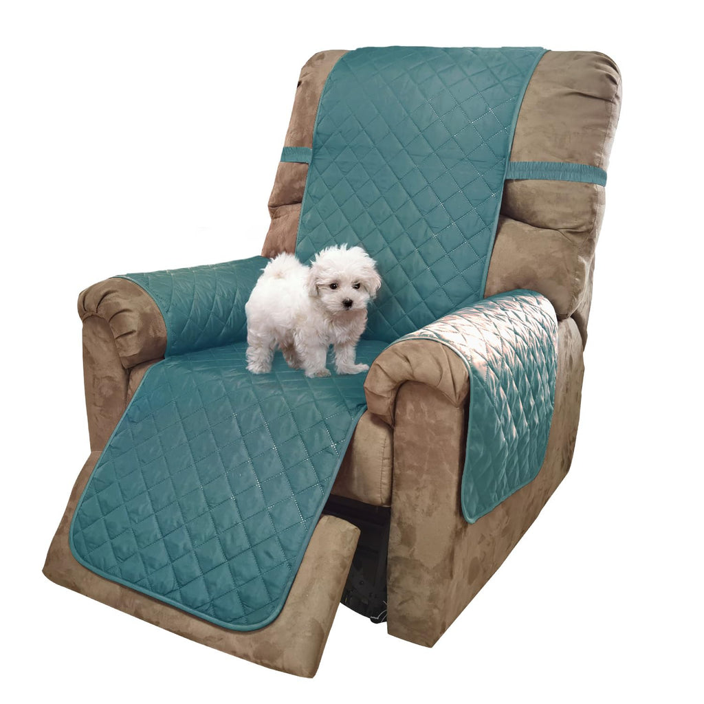 U-NICE HOME Reversible Recliner Chair Covers, Blue/Beige