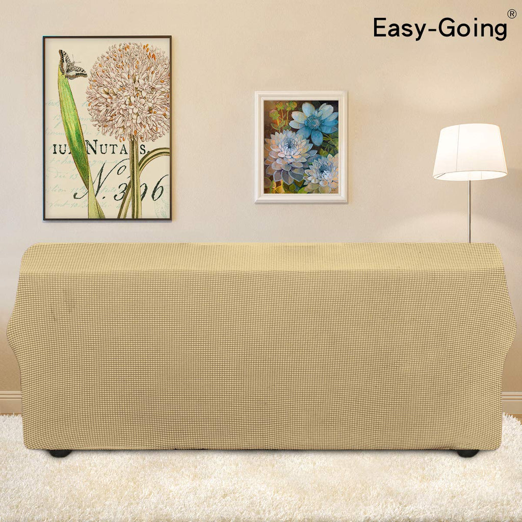 Easy-Going Stretch Couch Covers for Sofa Washable Large Beige